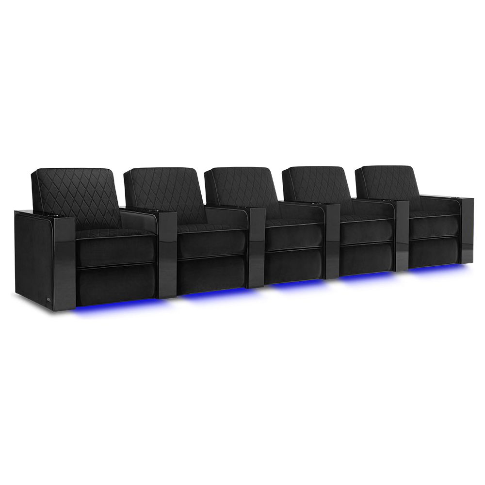 images Valencia Naples Prestige Home Theater Seating Row of 5 - Image 1