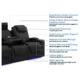 Valencia Oslo Luxury Console Home Theater Seating Row of 3 - Image 9