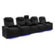 Valencia Oslo Luxury Console Home Theater Seating Row of 5
