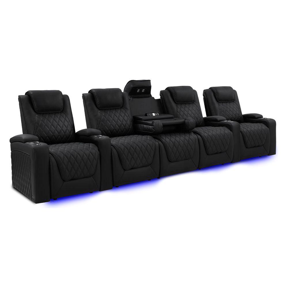images Valencia Oslo Luxury Console Home Theater Seating Row of 5 - Image 1