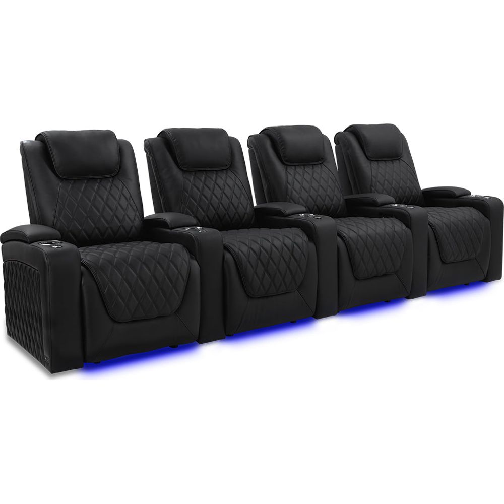 images Valencia Oslo Luxury Edition Home Theater Seating Row of 4 - Image 1