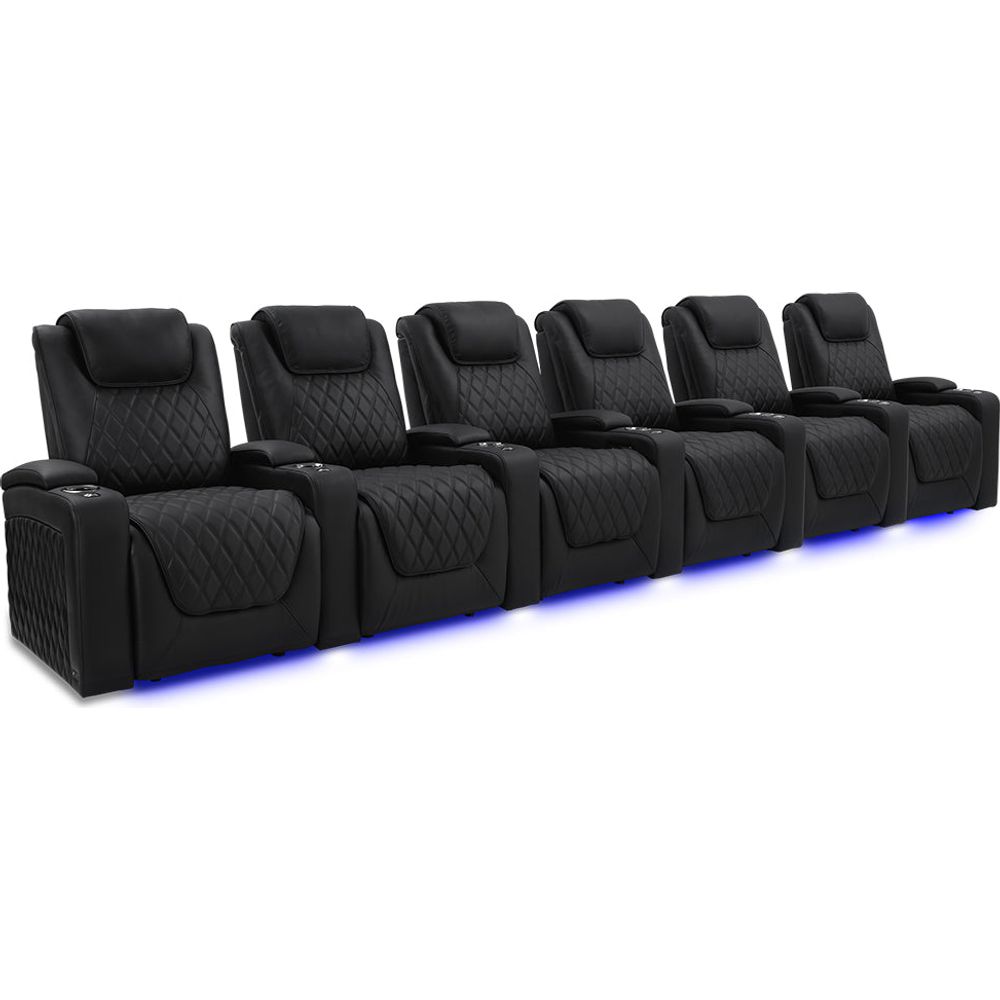 images Valencia Oslo Luxury Edition Home Theater Seating Row of 6 - Image 1