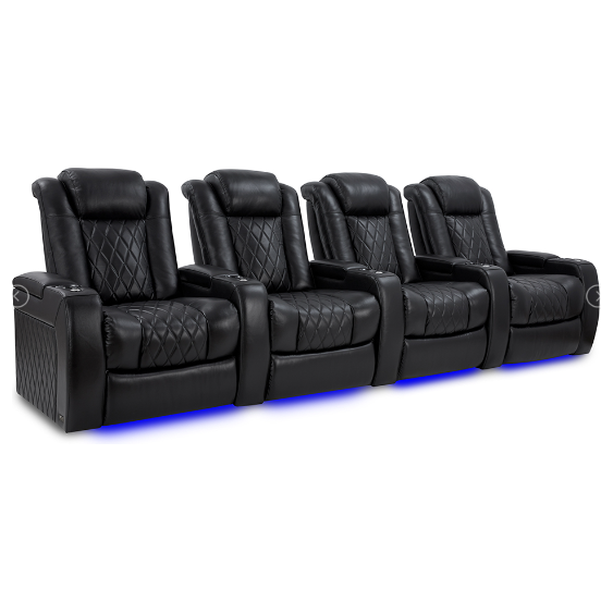images Valencia Tuscany XL Home Theater Seating Row of 4 - Image 1