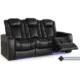 Valencia Tuscany Console Edition Home Theater Seating Row of 3 - Image 7