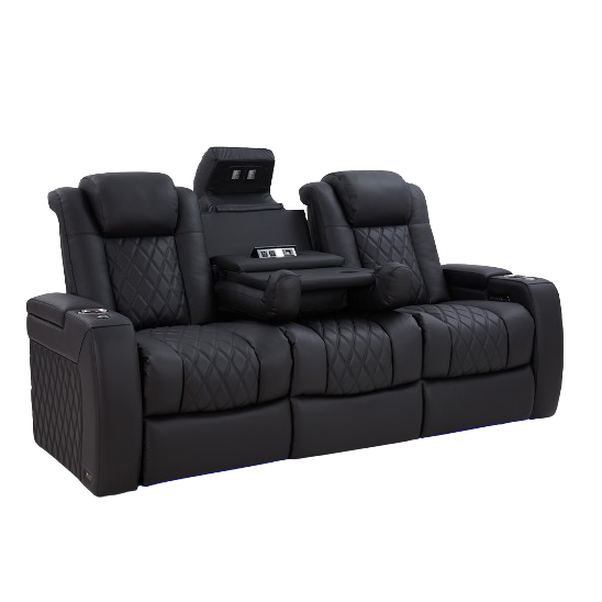 images Valencia Tuscany Luxury Console Home Theater Seating Row of 3 - Image 1