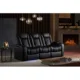 Valencia Tuscany Luxury Console Home Theater Seating Row of 3 - Image 3