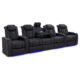 Valencia Tuscany Luxury Console Home Theater Seating Row of 5