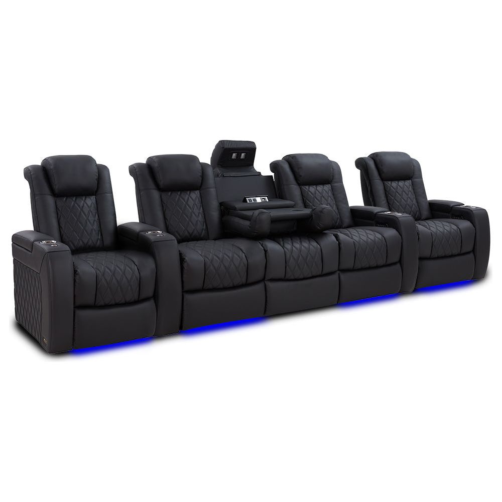 images Valencia Tuscany Luxury Console Home Theater Seating Row of 5 - Image 1