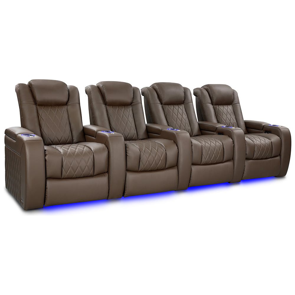 images Valencia Tuscany Vegan Edition Home Theater Seating Row of 4 - Image 1