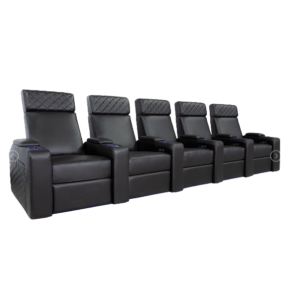 images Valencia Zurich Home Theater Seating Row of 5 - Image 1