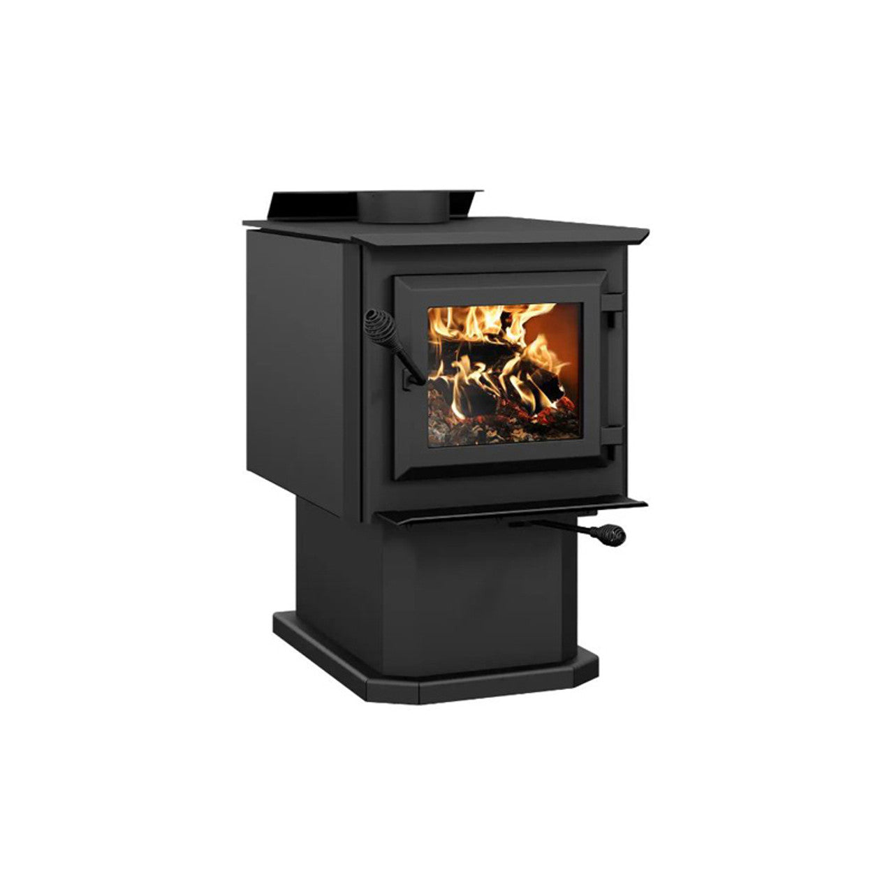 images Ventis HES140 Small Wood Stove on Pedestal - VB00023 - Image 1