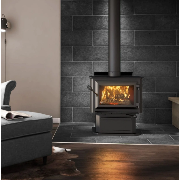 images Ventis HES350 Extra Large Wood Stove on Pedestal - VB00020 - Image 1