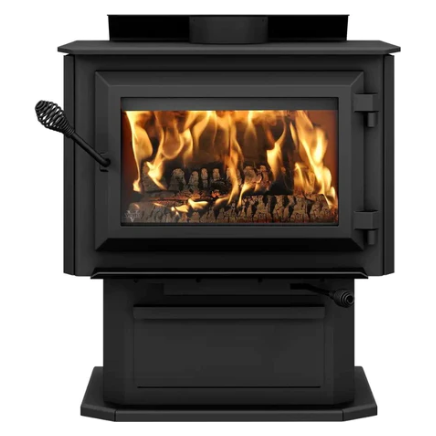 images Ventis HES170 25" Wood Stove w/ Pedestal | Direct Vent | VB00013 - Image 1