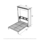 Murphy Bed, Queen Size, Walnut | Leto Muro - Image 11