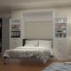 Queen Murphy Bed w/ Storage Cabinets, White by Leto Muro - Image 2