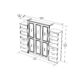 Queen Murphy Bed w/ Storage Cabinets, White by Leto Muro - Image 8