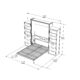 Queen Murphy Bed w/ Storage Cabinets, White by Leto Muro - Image 7