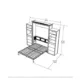 Queen Murphy Bed w/ Storage Cabinets, Walnut, by Leto Muro - Image 11