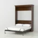 Queen Murphy Bed w/ Storage Cabinets, Walnut, by Leto Muro - Image 4