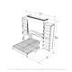 Murphy Bed With Desk & 2 Storage Cabinets, Full Size Coventry Walnut by Leto Muro - Image 8