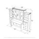 Murphy Bed With Desk & 2 Storage Cabinets, Full Size Coventry Walnut by Leto Muro - Image 9