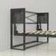 Murphy Bed With Desk & 2 Storage Cabinets, Queen Size, Coventry Walnut by Leto Muro - Image 4