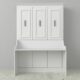Murphy Bed With Desk, Double Size, White by Leto Muro