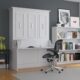 Murphy Bed With Desk, Double Size, White by Leto Muro - Image 2
