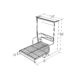 Murphy Bed With Desk, Double Size, White by Leto Muro - Image 9