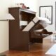 Horizontal Murphy Bed with Desk, Full Size, Walnut | Leto Muro - Image 2
