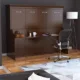 Horizontal Murphy Bed with Desk, Queen Size, by Leto Muro