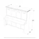 Horizontal Murphy Bed with Desk, Queen Size, White | Leto Muro - Image 8