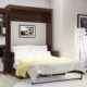 Murphy Bed With Desk, Queen Size, Coventry Walnut by Leto Muro - Image 3