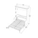 Murphy Bed With Desk, Queen Size, Coventry Walnut by Leto Muro - Image 9