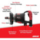 AirCat 1″ Vibrotherm Drive Composite Straight Impact Wrench (1993-1-VXL) - Image 2