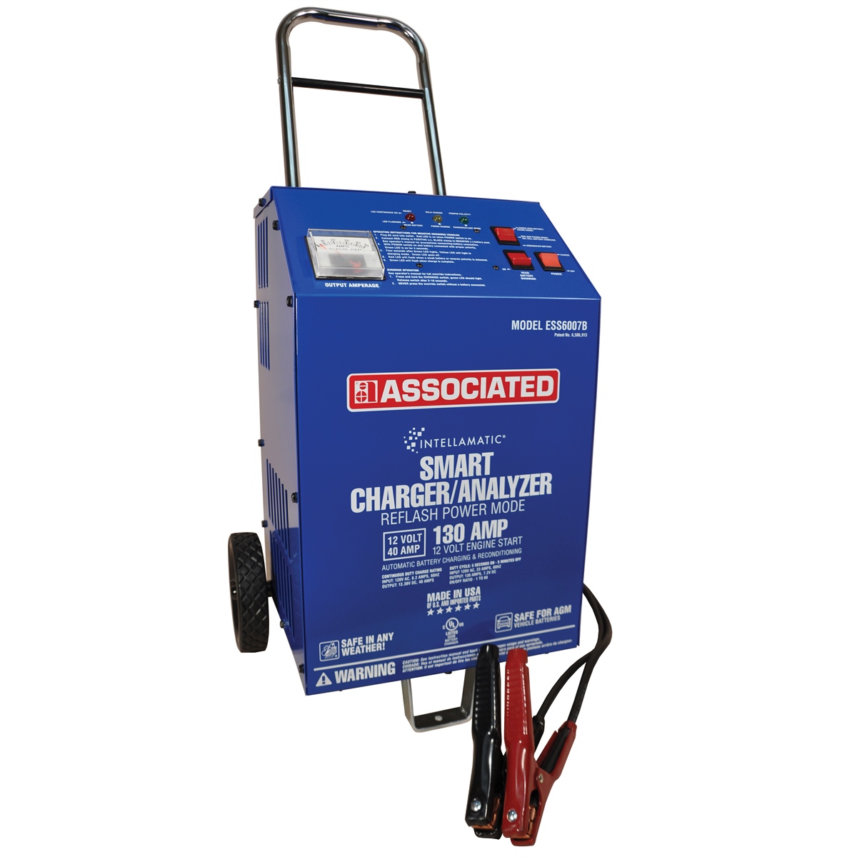 Associated-40-130A-intellamatic-wheel-charger-ESS6007B.png Associated ESS6007B 12 V Intellamatic® 40 A Charger | 130 A Crank Assist - Image 1