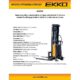 Semi-Electric Straddle Stacker | 3300 lbs Capacity | Lift Height 119.4'' | EKKO EA15B - Image 7