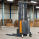 Semi-Electric Fork-Over Stacker | 3300 lbs Capacity | Lift Height 119.3'' | EKKO EA15C