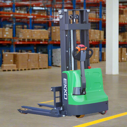 EKKO-EB12E-98Li-Lithium-iron-phosphate-straddle-stacker-72-mast-98-lift_2024-06-11T19_18_28.927Z.png Electric Straddle Stacker | 2640 lbs Capacity | Lift Height 98'' | EKKO EB12E-98Li - Image 1