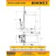 Electric Straddle Stacker | 2640 lbs Capacity | Lift Height 119.4'' | EKKO EB12E - Image 2