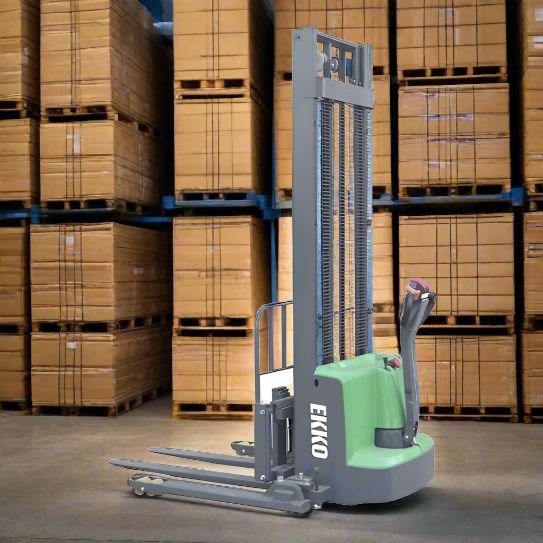 EKKO-EB13ES-145Li-electric-straddle-stacker-2800-lbs-capacity-145-height_2024-06-03T05_43_59.325Z.png Electric Straddle Stacker | 2800 lbs Capacity | Lift Height 145'' | EKKO EB13ES-145Li - Image 1