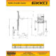Electric Straddle Stacker | 4000 lbs Capacity | Lift Height 138'' | EKKO EB18E - Image 5