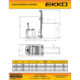 Electric Counterbalanced Walkie Stacker | 3300 lbs. Capacity | Lift Height 130''| EKKO EK14-130 - Image 2