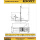 Electric Counterbalanced Walkie Stacker | Lithium | 3300 lbs. |Lift Height 130''| EKKO EK14-130LI - Image 2