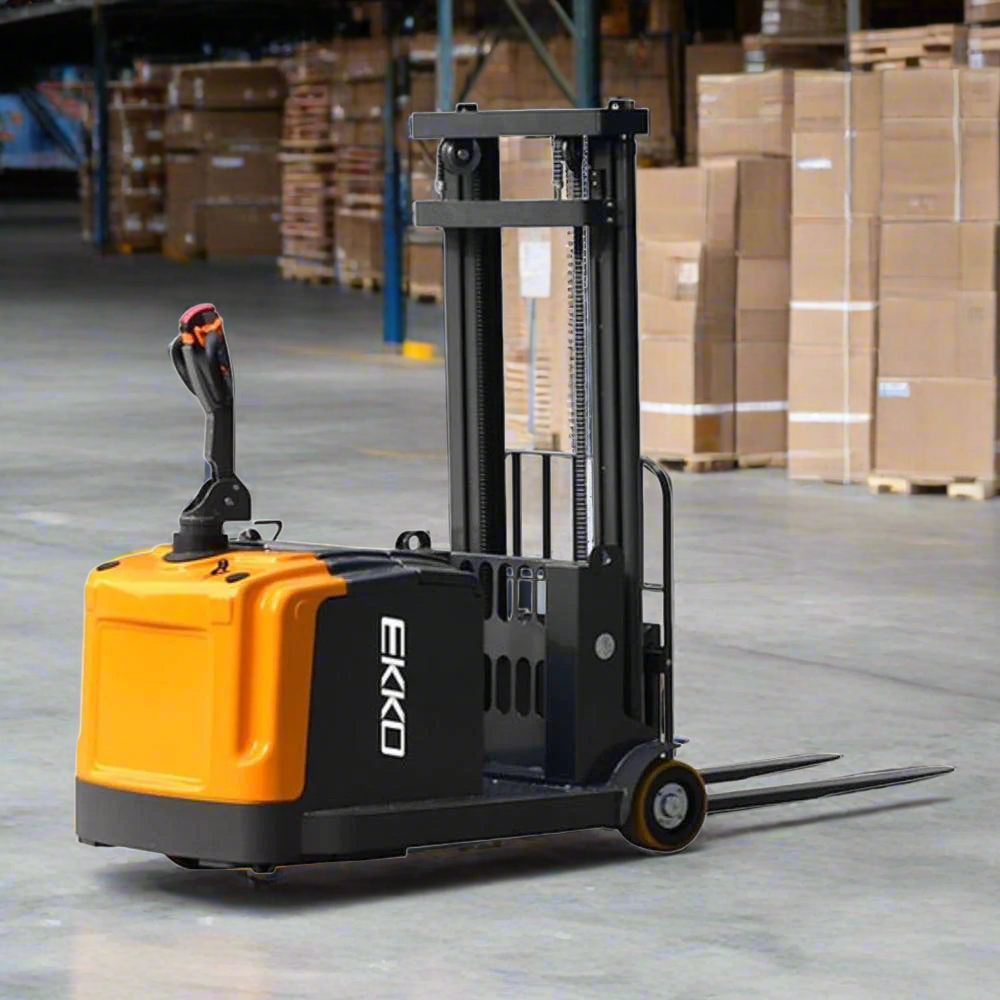 EKKO-EK14-electric-straddle-stacker-counterbalanced-3300-lbs-capacity-118-lifting-height-01_2024-06-11T16_11_35.677Z.png Electric Counterbalanced Walkie Stacker | 3300 lbs. Capacity |Lifting Height 118''| EKKO EK14 - Image 1