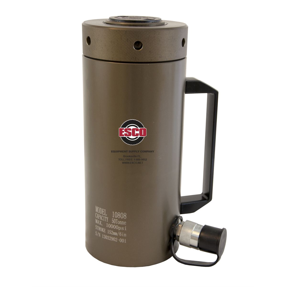 ESCO-50-ton-single-acting-lock-nut-cylinder-ESC10808.png ESCO 50 Ton Single Acting Lock Nut Cylinder ESC10808 - Image 1