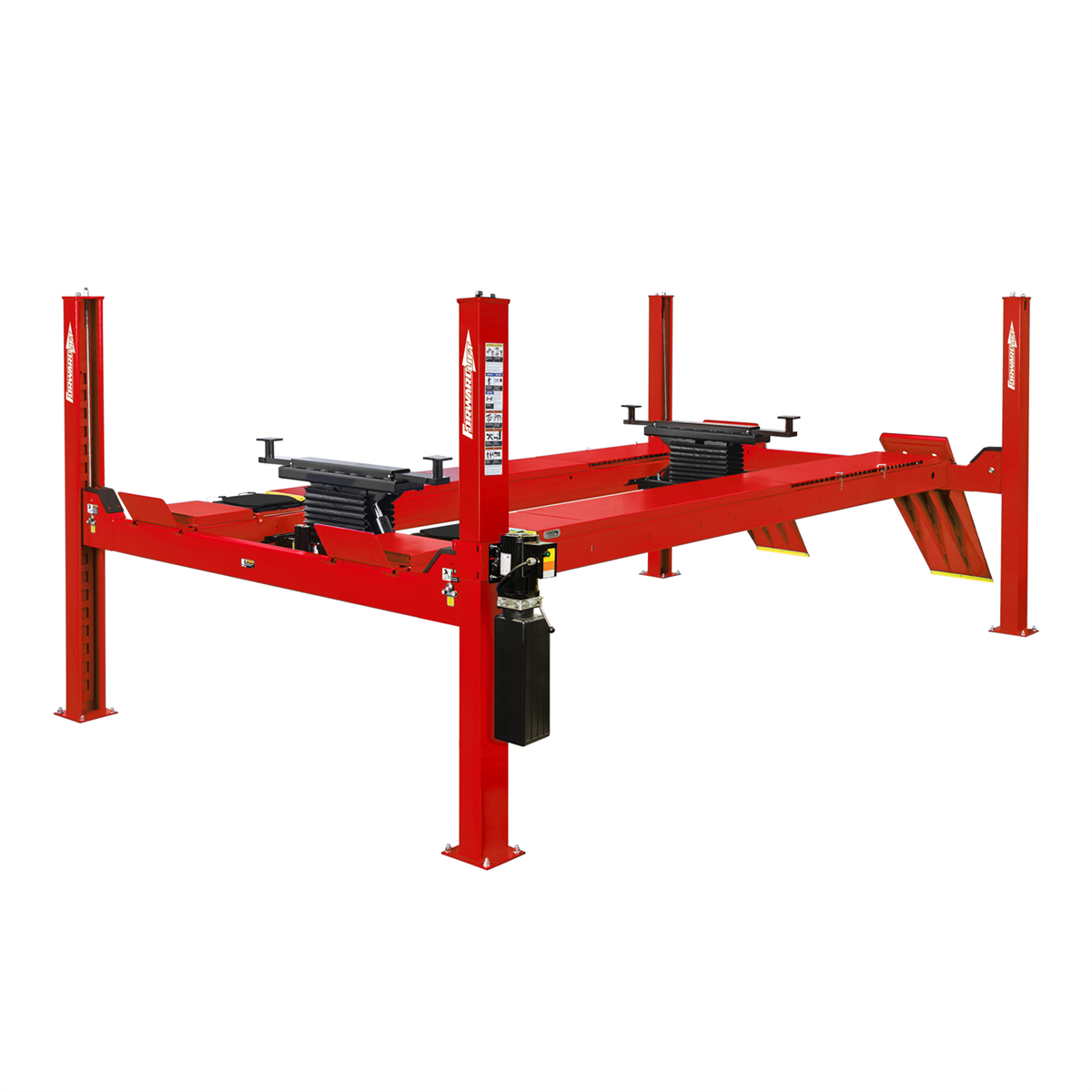 Forward-lift-14000lb-4-post-alignment-rack-182-5in-wheelbase-with-jacks-_-kit_Red-ROTCRA14N201YRD.png Forward Lift 14,000 lb 4-Post Alignment Rack 182.5" Wheelbase with Jacks & Kit – Red ROTCRA14N201YRD - Image 1