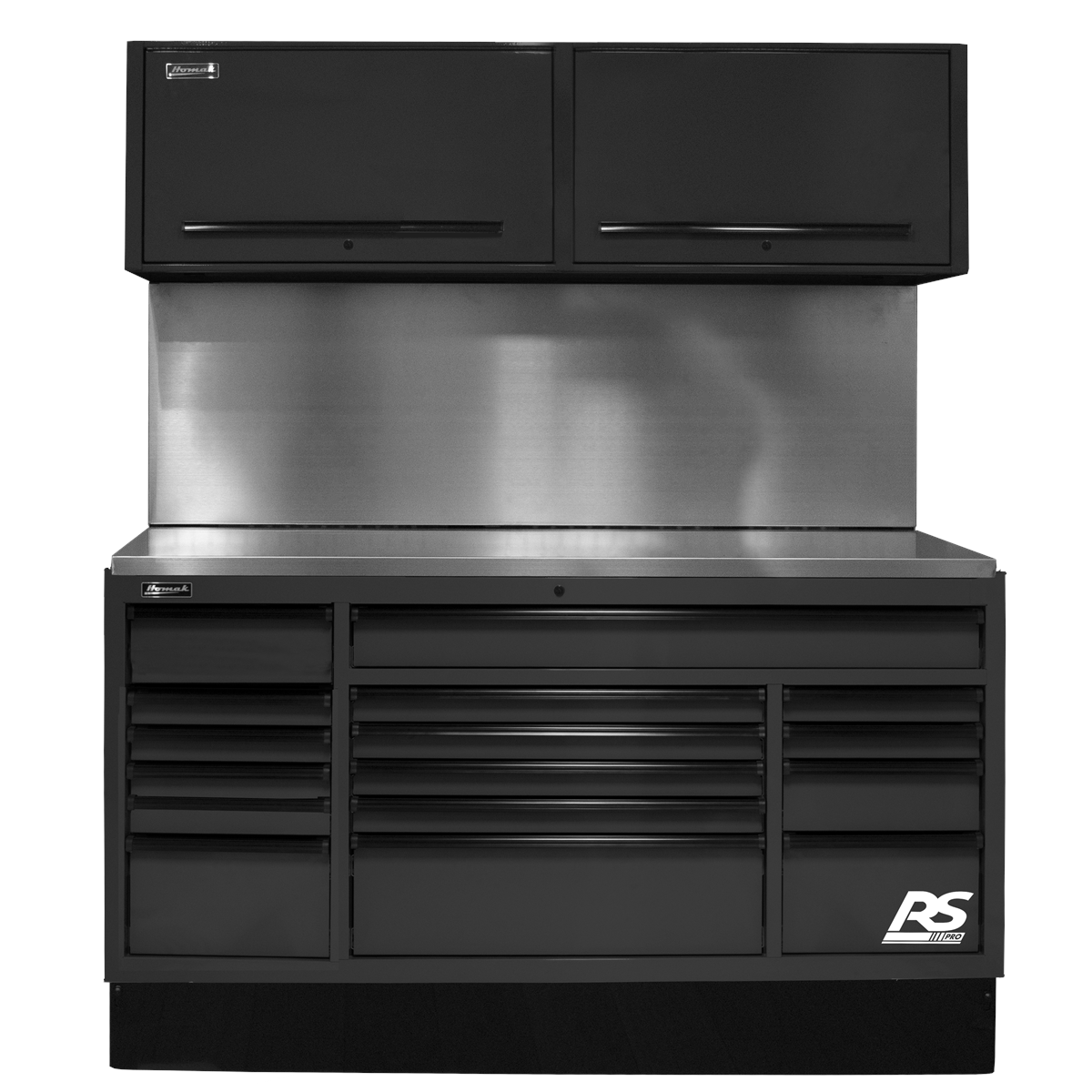 Hhomak-manufacturing-72in-CTS-centralized-tool-storage-with-solid-back-splash-set-black-HOMBKCTS72001.png Homak Manufacturing 72'' CTS Centralized Tool Storage with Solid Back Splash Set, Black HOMBKCTS72001 - Image 1