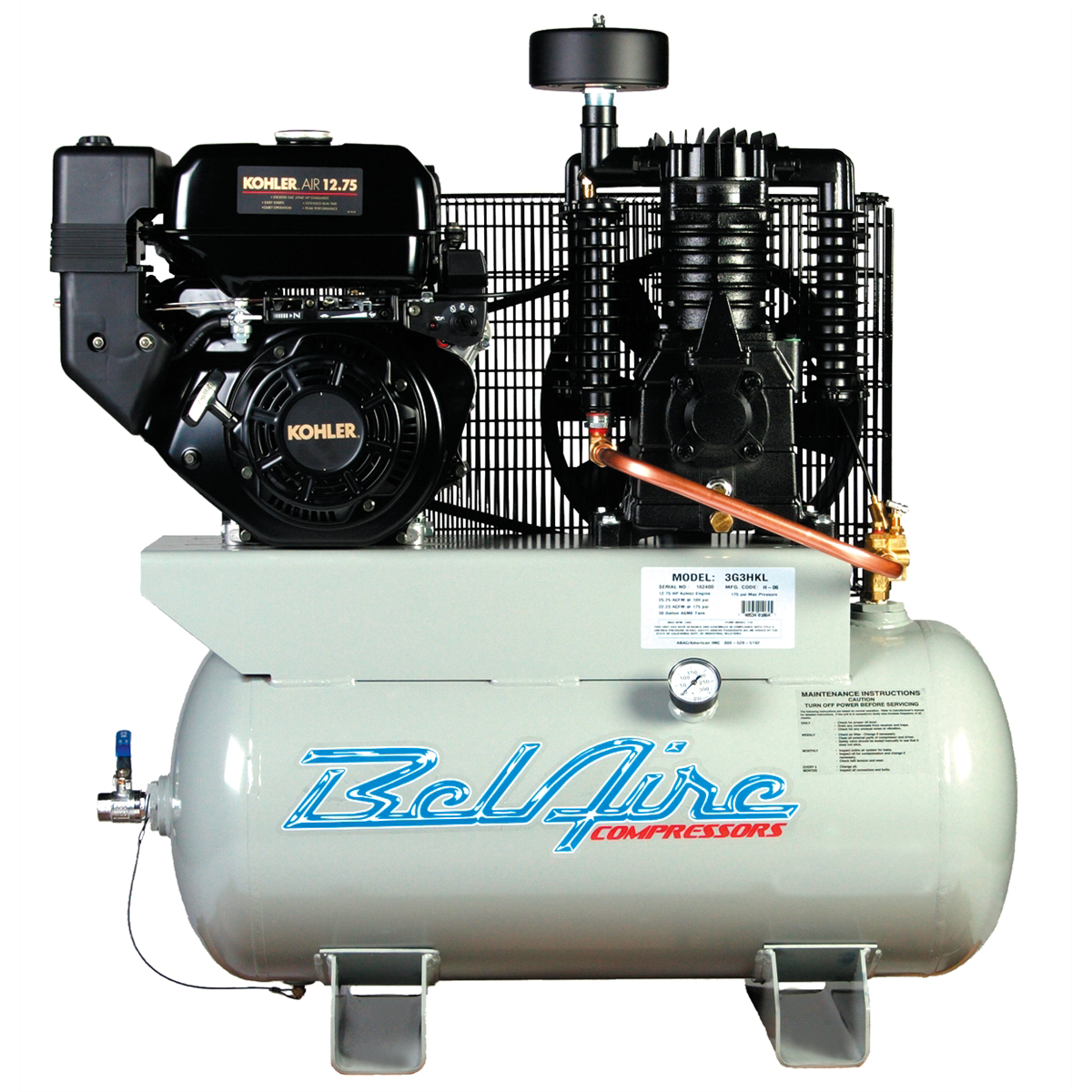 IMC-belaire-12-75HP-gasoline-compressor-kohler-IMC3G3HKL.png IMC (Belaire) 12.75HP Gasoline Compressor Kohler IMC3G3HKL - Image 1