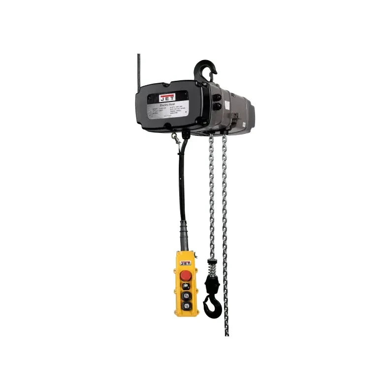 JET-1-ton-two-speed-electric-chain-hoist-3-phase-10_lift-JT9-140236-09.jpg Electric Chain Hoist | Two Speed | 1-Ton | 10' Lift | JET JT9-140236 - Image 1